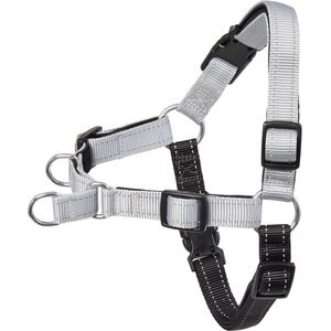 Frisco Padded Reflective No Pull Harness, Gray/Black, XL