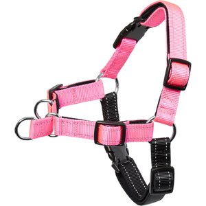 Frisco Padded Reflective No Pull Harness, Pink/Black, XS