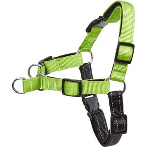 Frisco Padded Reflective No Pull Harness, Green/Black, XS