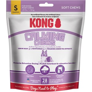 KONG Calming Chews Small Dog Supplement, 28 count