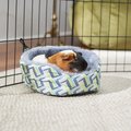 Frisco Geometric Small Pet Plush Oval Cuddler