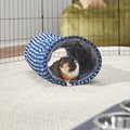 Frisco Herringbone Small Pet Crinkle Plush Tunnel
