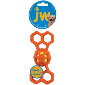JW Pet Hol-ee Squeaky Bone Dog Toy, Color Varies, Small