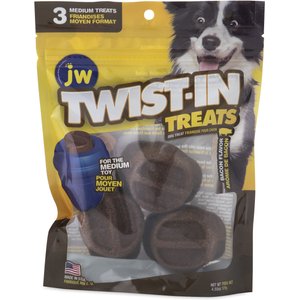 JW Pet Twist-In Bacon Flavor Medium Refill Dog Treats, 3 count