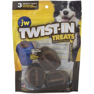 JW Pet Twist-In Chicken Flavor Medium Refill Dog Treats, 3 count