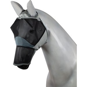 Horze Eira Horse Fly Mask, Gray, Cob