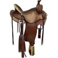Colorado Saddlery Bitterroot Rancher Horse Saddle, Heavy Oiled Leather, 17-in, Quarter Horse