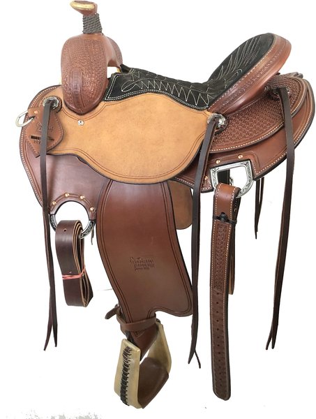 Colorado Saddlery Colorado Rancher Horse Saddle, Heavy Oiled Leather, 14.5-in, Quarter Horse slide 1 of 3
