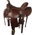 Colorado Saddlery Elk Mountain Trail Horse Saddle, Heavy Oiled Leather, 16-in, Quarter Horse