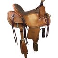 Colorado Saddlery Elk Mountain Trail Special Horse Saddle, Light Oiled Leather, 14.5-in, Quarter Horse