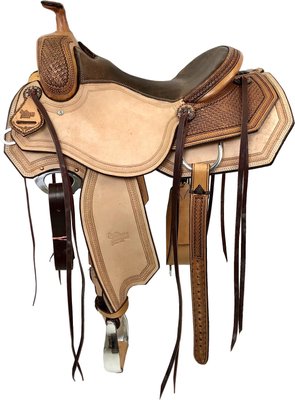 Colorado Saddlery Team Penning & Ranch Sorting Horse Saddle, Antiqued Leather, slide 1 of 1