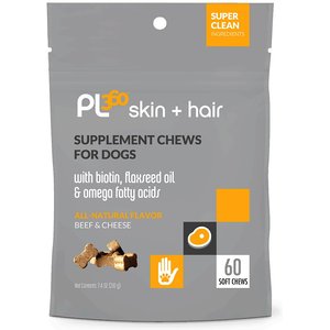 PL360 Skin & Hair Soft Chews Dog Supplement, 60 count