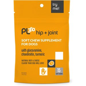 PL360 Hip & Joint Soft Chews Dog Supplement, 15 count