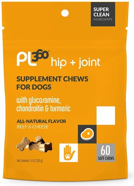 PL360 Hip & Joint Soft Chews Dog Supplement, 60 count slide 1 of 2