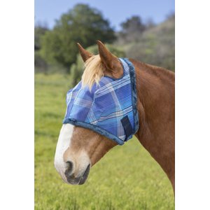 Kensington Protective Products Signature Horse Fly Mask, Kentucky Blue, Draft