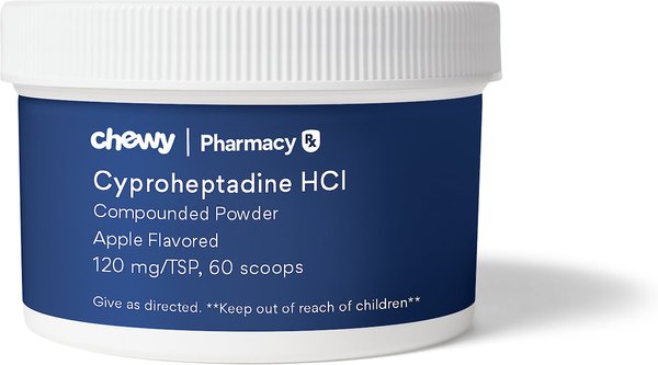 Cyproheptadine HCl Compounded Powder Apple Flavored for Horses, 120 mg/TSP, 60 scoops slide 1 of 5