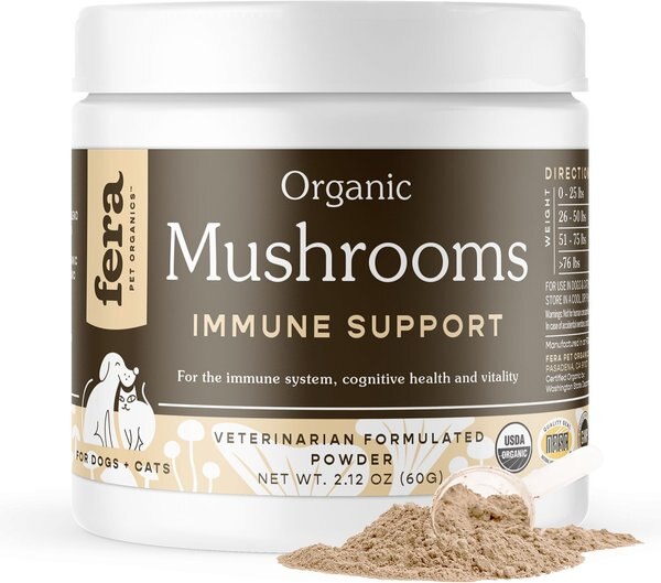 Fera Pet Organics Mushroom Immune Support Dog & Cat Supplement, 2.12-oz bottle slide 1 of 9