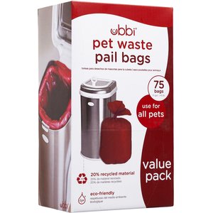 Ubbi Dog & Cat Waste Pail Bags, 75 count