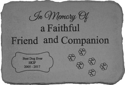 Kay Berry In Memory of Personalized Dog Stone, slide 1 of 1