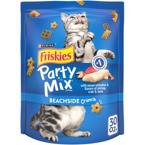 Friskies Party Mix Beachside Crunch Cat Treats, 30-oz bag
