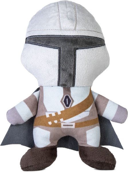 Fetch For Pets Star Wars: Mandalorian "Mandalorian" Squeaky Plush Dog Toy, 6-in slide 1 of 4