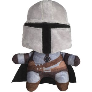 Fetch For Pets Star Wars: Mandalorian "Mandalorian" Squeaky Plush Dog Toy, 9-in