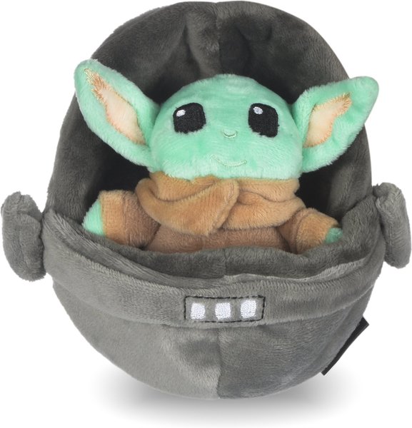 Fetch For Pets Star Wars:  Mandalorian "The Child In Cradle" Squeaky Plush Dog Toy slide 1 of 4