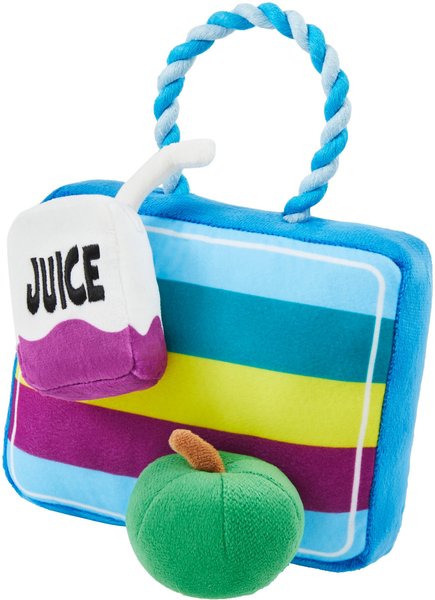 Frisco Lunchbox with Juice & Apple Plush with Rope Squeaky Dog Toy, 3 count slide 1 of 4