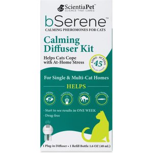 bSerene Pheromone Calming Diffuser for Cats, 45 day