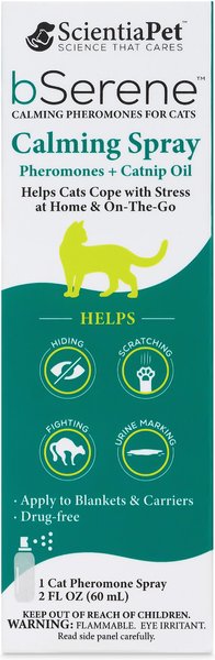 bSerene Pheromone & Catnip Oil Calming Spray for Cats, 2-oz slide 1 of 9