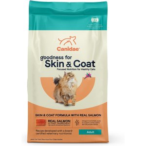 CANIDAE Goodness for Skin & Coat Real Salmon Adult Dry Cat Food, 5-lb bag
