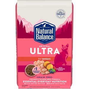Natural Balance Original Ultra Senior Chicken & Salmon Meal Dry Cat Food, 15-lb bag