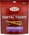 True Acre Foods All-Natural Dental Chew Sticks Beef Flavor Dental Dog Treats, 32 count