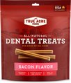 True Acre Foods All-Natural Dental Chew Sticks Bacon Flavor Dental Dog Treats, 32 count