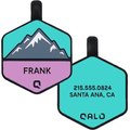 QALO Bloom Mountain Personalized Dog ID Tag