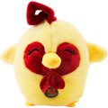 Charming Pet Poppers Chicken Plush Dog Toy, Yellow, X-Small