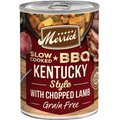 Merrick Grain-Free Slow-Cooked BBQ Kentucky Style with Chopped Lamb Wet Dog Food, 12.7-oz can, case of 12