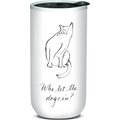 Punch Studio Who Let The Dogs In? Travel Mug, 11-oz