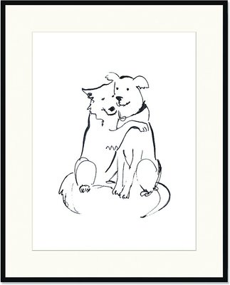 Punch Studio Hugging Dogs Wall Décor, slide 1 of 1