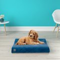 Pup Pup Kitty Bliss Orthopedic Pillow Cat & Dog Bed w/Removable Cover, Blue, Medium