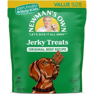 Newman's Own Beef Jerky Original Recipe Dog Treats, 14-oz bag