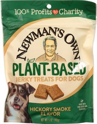 Newman's Own Plant-Based Hickory Smoke Flavor Jerky Dog Treats, 5-oz bag, slide 1 of 1
