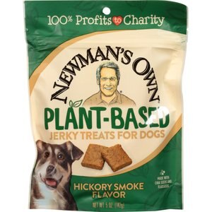 Newman's Own Plant-Based Hickory Smoke Flavor Jerky Dog Treats, 5-oz bag