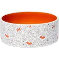 Disney Winnie the Pooh Non-Skid Ceramic Dog & Cat Bowl, Orange, 1.5 cups