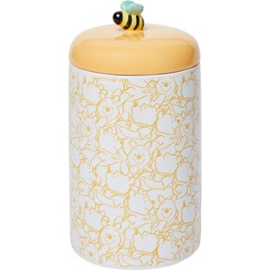 Disney Winnie the Pooh Ceramic Treat Jar, Yellow, 3.75 Cups
