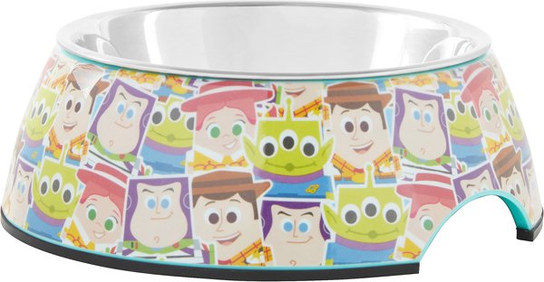 Pixar Toy Story Non-Skid Stainless Steel with Melamine Stand Dog & Cat Bowl, 1.75 cups slide 1 of 6