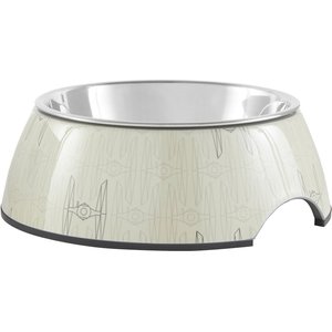 STAR WARS TIE FIGHTER Non-Skid Stainless Steel with Melamine Stand Dog Bowl, 3.25 cups