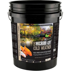 Microbe-Lift Legacy Cold Weather Floating Pellets with Wheat Germ Koi & Goldfish Food, 14.5-lb bucket
