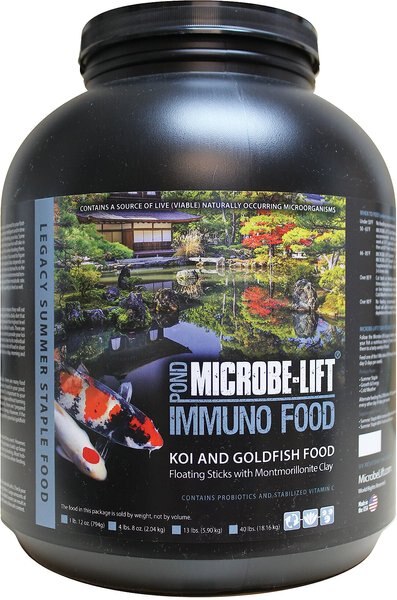 Microbe-Lift Pond Immuno Food Floating Sticks Koi & Goldfish Food, 4.5-lb jar slide 1 of 5