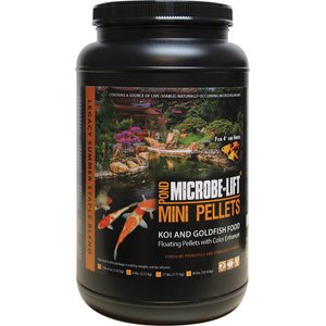 Microbe-Lift Pond Mini Pellets Koi & Goldfish Food, 2.25-lb jar